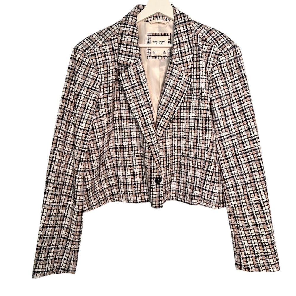 Abercrombie and Fitch Tweed cropped blazer XL
